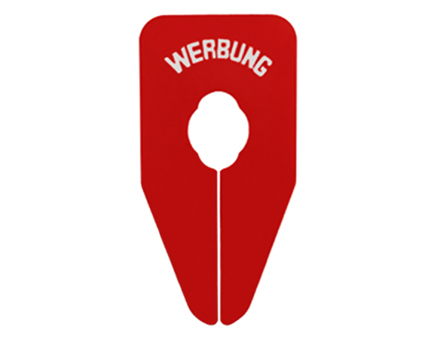 Größentrenner rot/weiß 