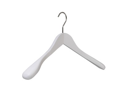 Holzkleiderbügel schwarz oder weiß lackiert ,L 41cm (VE 25 Stück)  Holzkleiderbügel schwarz oder weiß lackiert ,L 41cm (VE 25 Stück)