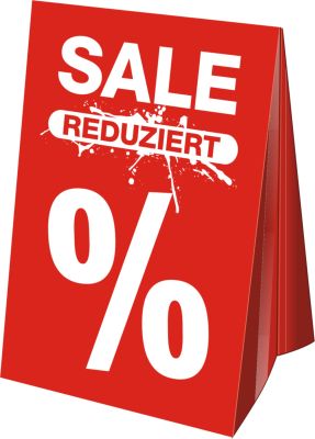 Dachaufsteller DIN A3 "SALE-REDUZIERT" 1 Stück