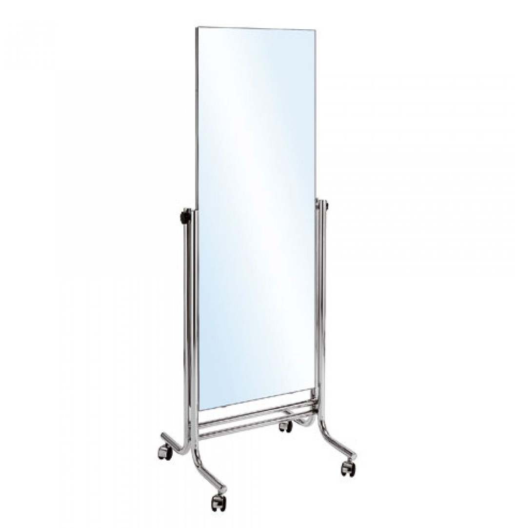 Standspiegel fahrbar 66 x 178 cm, verchromt 