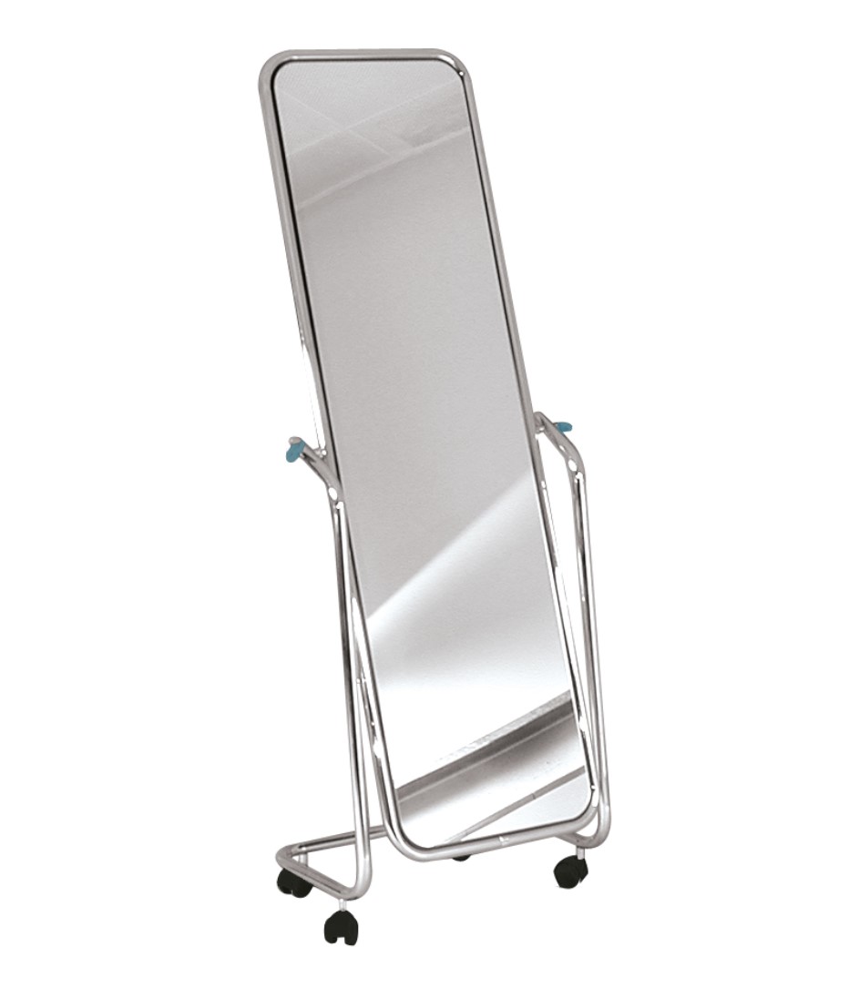 Standspiegel fahrbar 55 x 150 cm, verchromt  