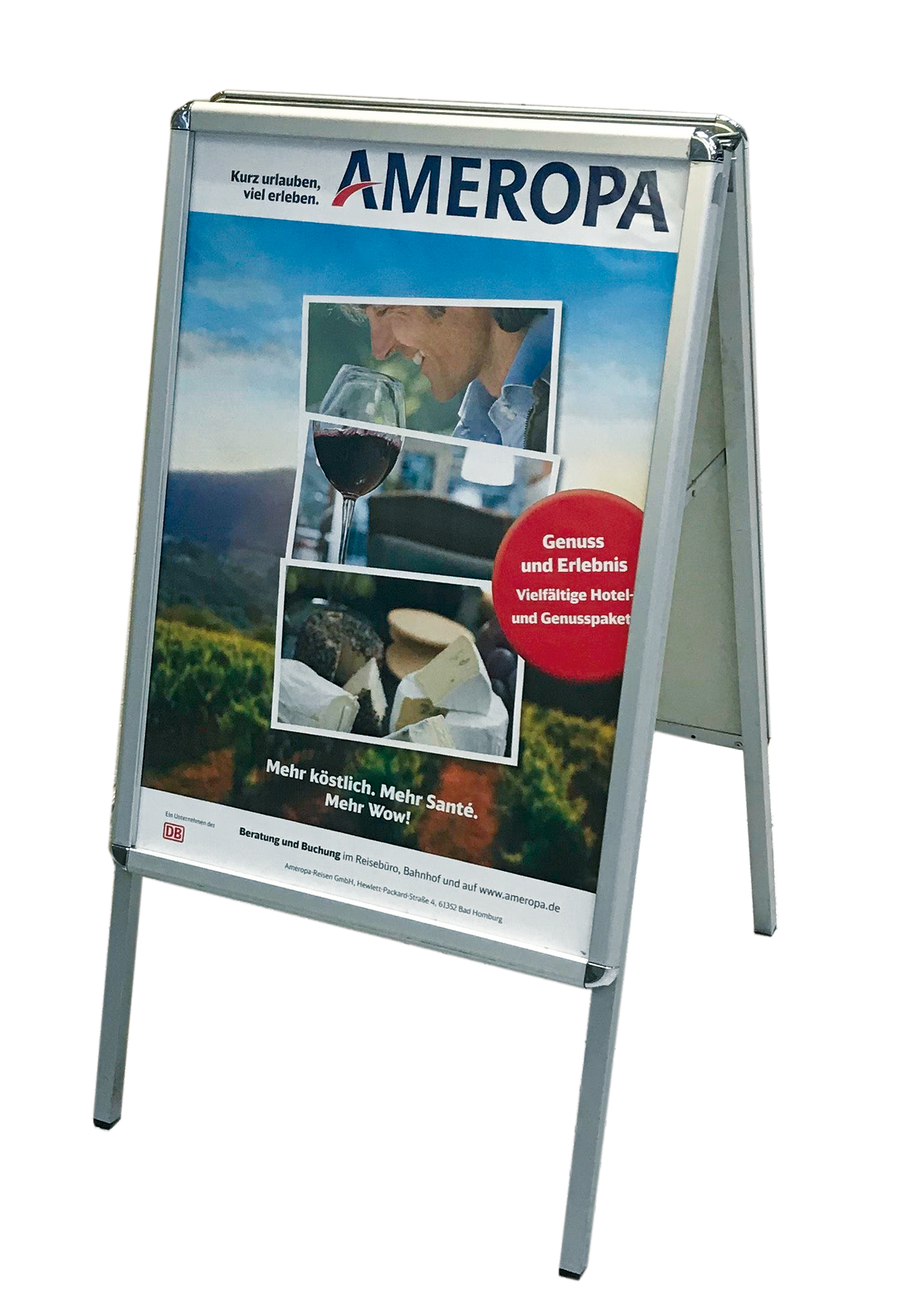 Kundenstopper Indoor, 25 mm Rondo, DIN A1 Kundenstopper Indoor, 25 mm Rondo, DIN A1