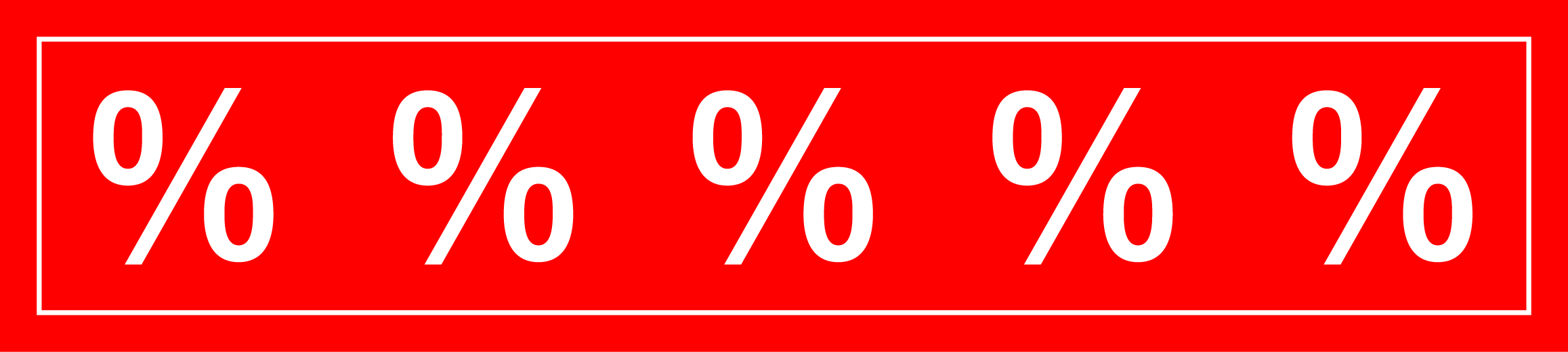 Ankleber "%"-Zeichen 1 Stück
