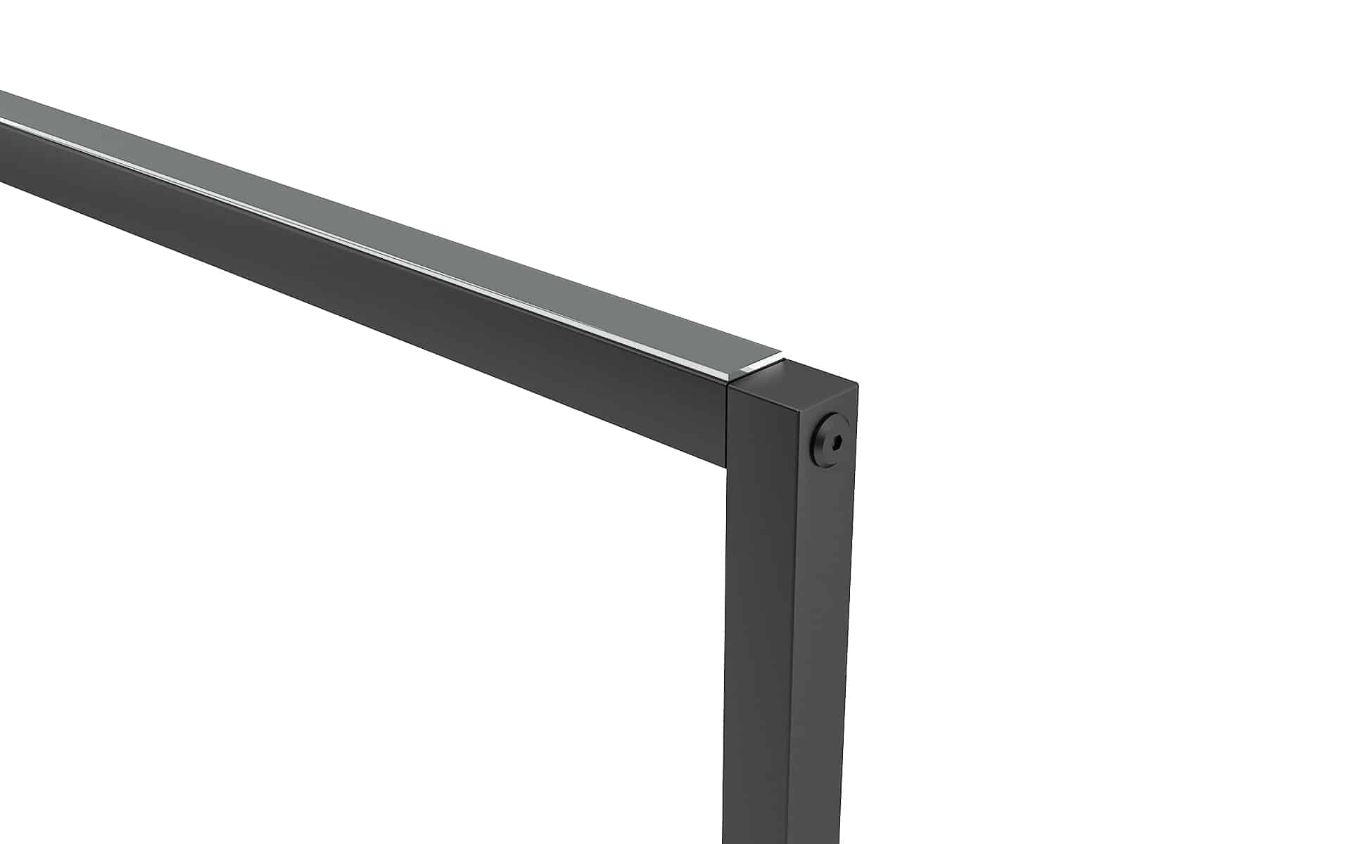 Doppelständer Schwarz, Gestell für sicheren Stand