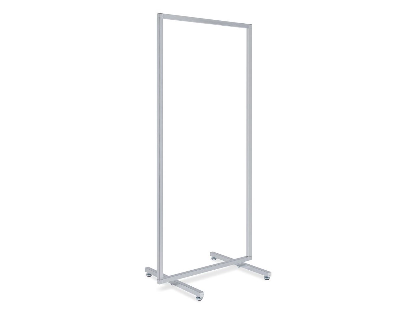 Abhängeständer aus Vierkantrohr transparent lackiert  Länge 71cm - 99cm 