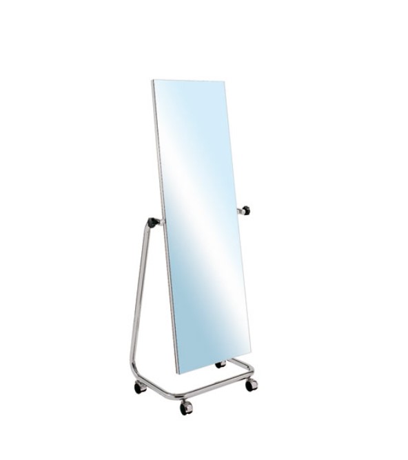 Standspiegel Höhe 164cm, verchromt 
