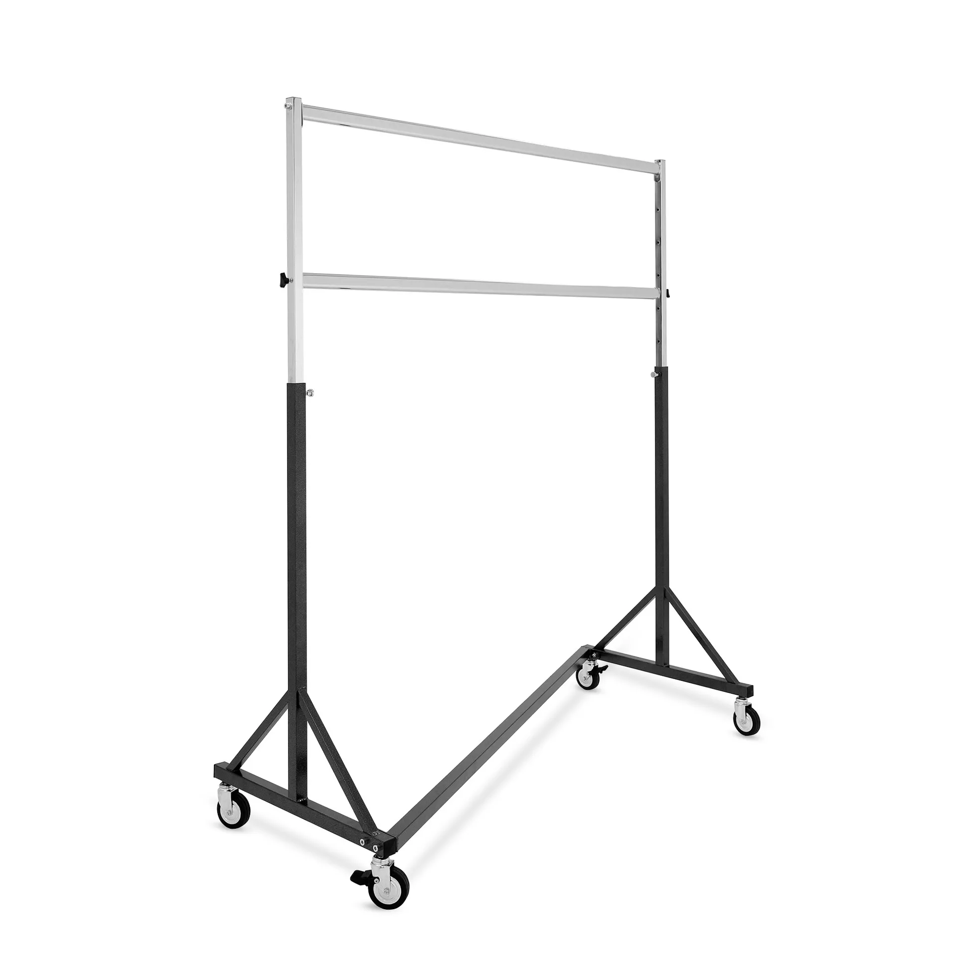 Rollständer, schwarz/chrom, 140 cm