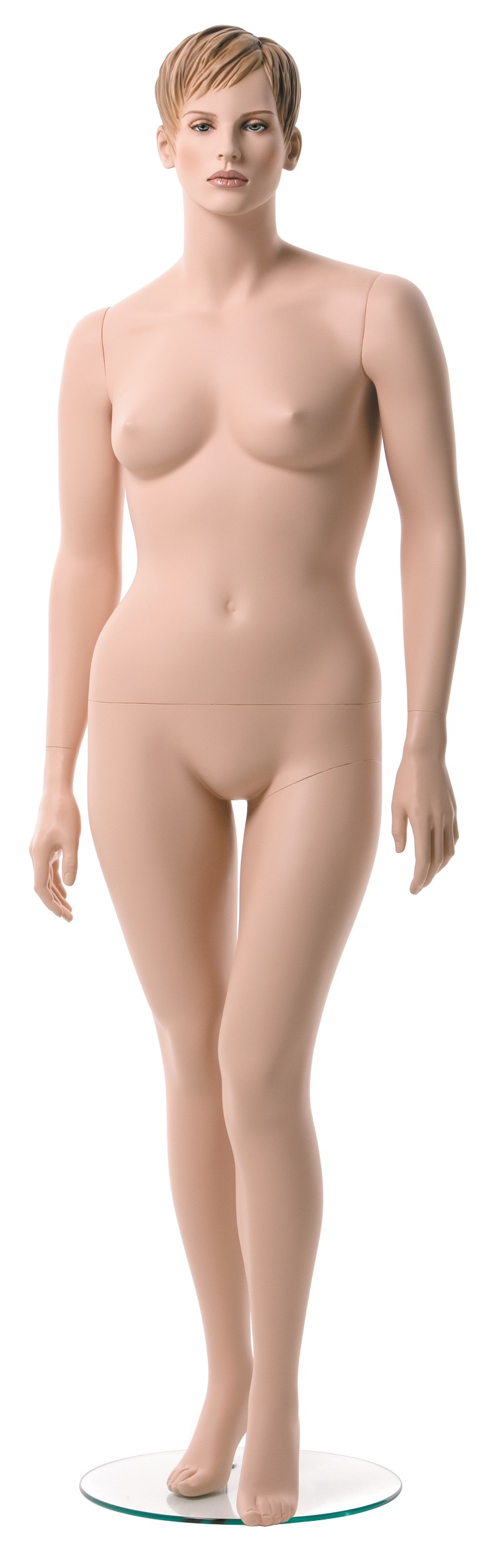 mit skulpturierten Haare