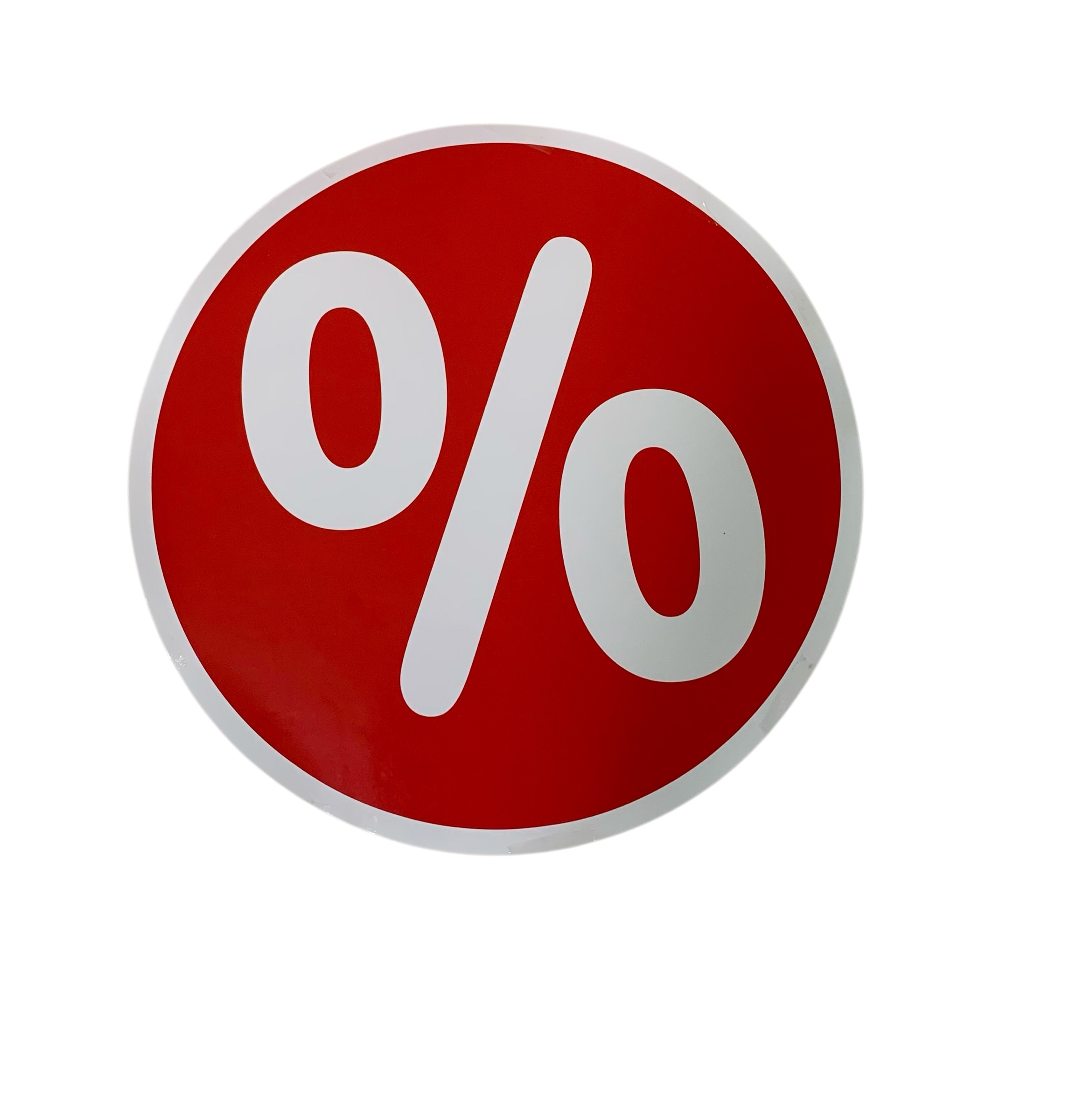 Ankleber "%"-Zeichen 1 Stück Ankleber "%"-Zeichen 1 Stück