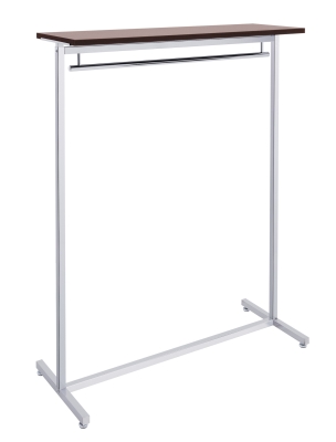 Abhängeständer 120 cm Seitenansicht, Ablagebrett sichtbar, stabil und modern