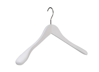 Holzkleiderbügel schwarz oder weiß lackiert, 45cm (VE 25 Stück) Kopie