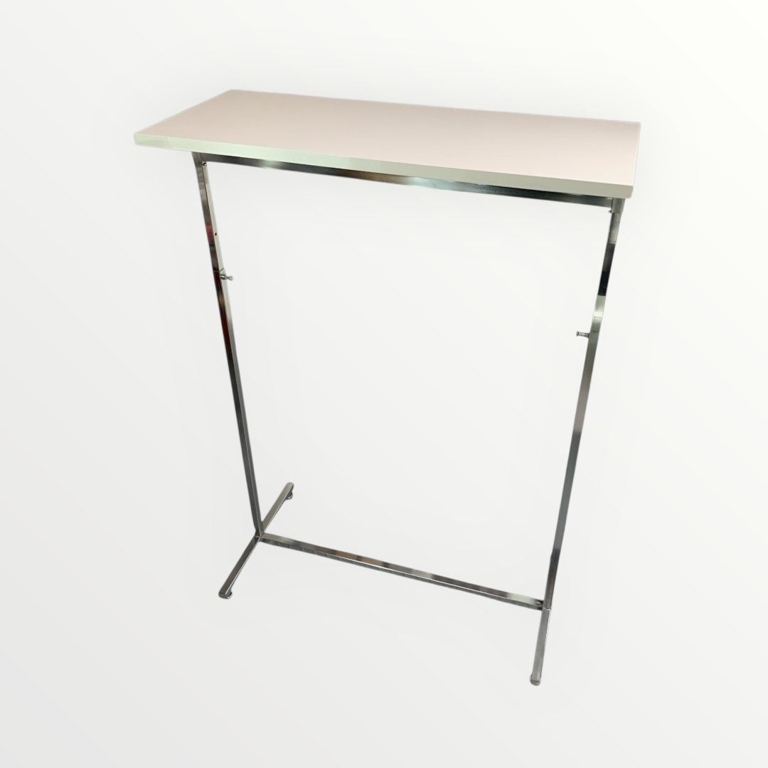 Kompakter Kleiderständer 100 cm Seitenansicht, seitliche Auszüge sichtbar