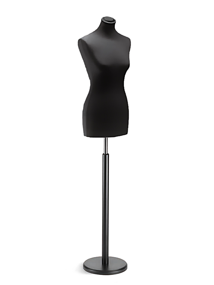 Bueste-Dame-Rundfuss-schwarz