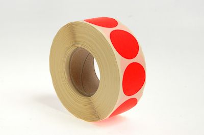 Klebeetiketten rund 30mm, blanco, 1000 Stk.