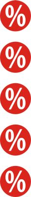 Kette "%"-Zeichen, 1 Stück