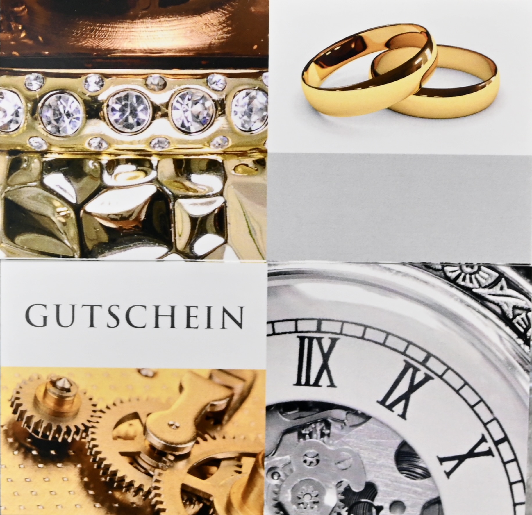 Geschenk Gutschein 12 Stück mit Kuvert