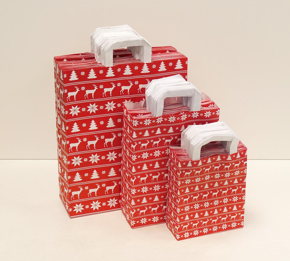 Norway_x Weihnachts - Papiertragetasche NORWAY, Flachhenkel