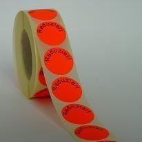 Klebeetiketten "Reduziert" 30mm, 1000 Stk.