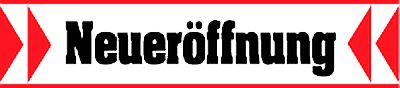 Ankleber Neueröffnung  1 Stück