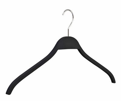 p14c45ne Schichtholzkleiderbügel 14c soft-touch schwarz Länge 40 oder 45cm (VE 100 Stück)