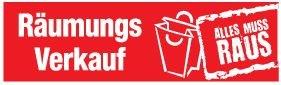 ch12627 Ankleber "Räumungsverkauf" 99x30cm  1 Stück
