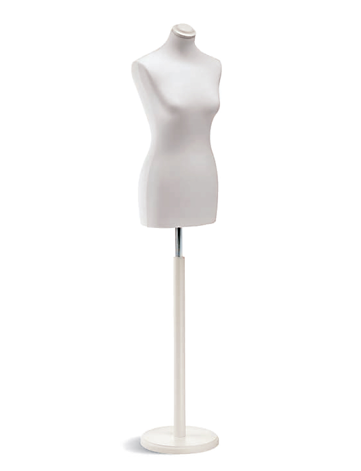 Bueste-Dame-Rundfuss-weiss