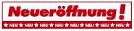 Ankleber "Neueröffnung" 1 Stück