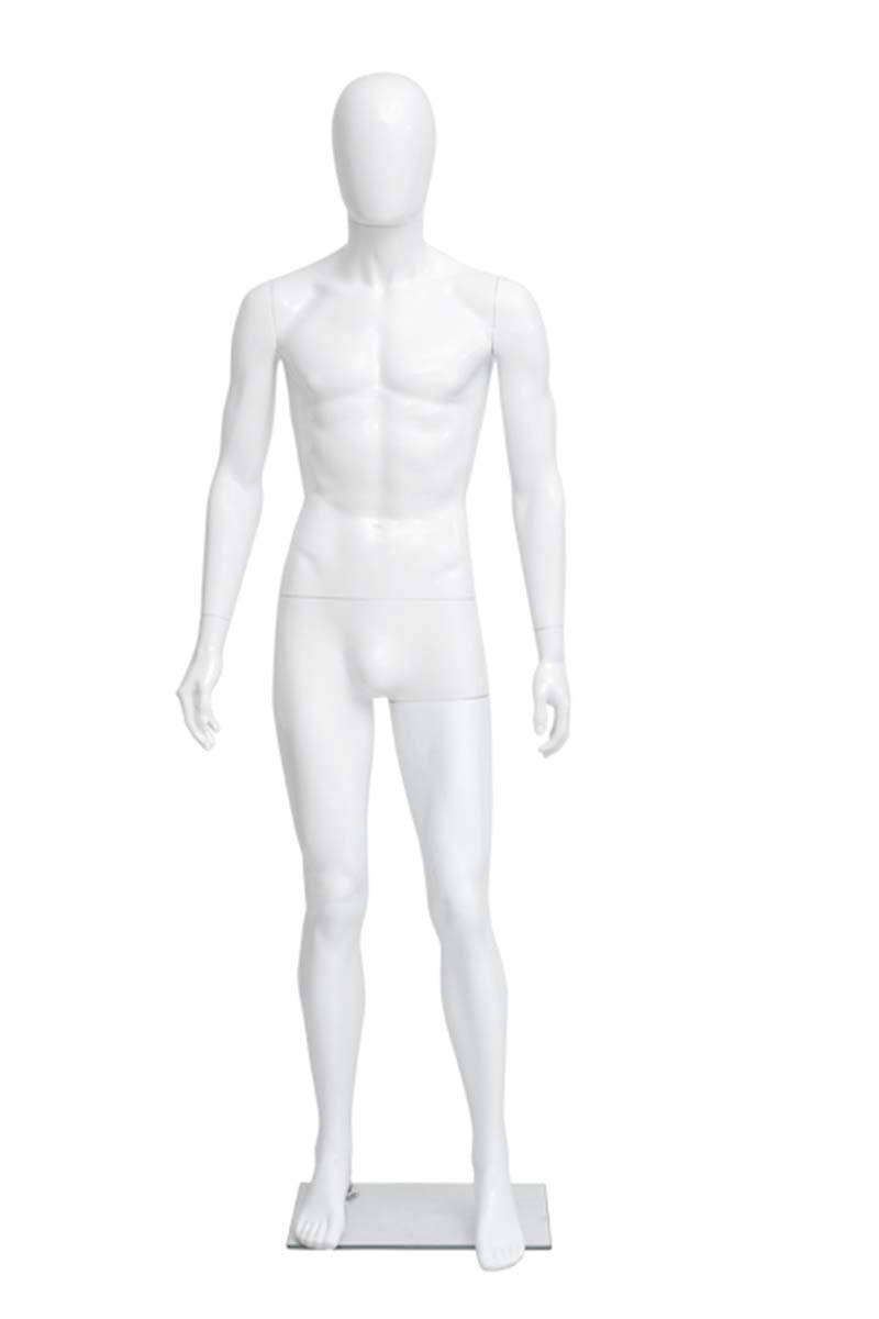 Schaufensterfigur EGO LITE, Mann abstrakt, weiß 