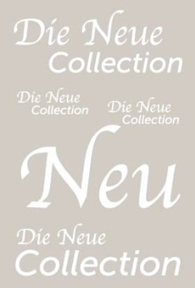 Rahmenplakat DIN A1 "Die Neue Collection", 1 Stück