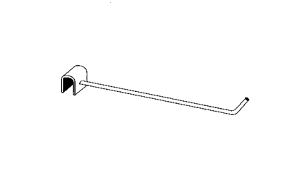 Einfachhaken gerade Länge 25cm
