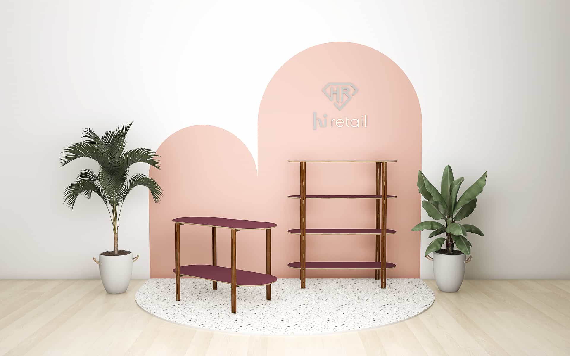 Ablagetisch mit Fachboden