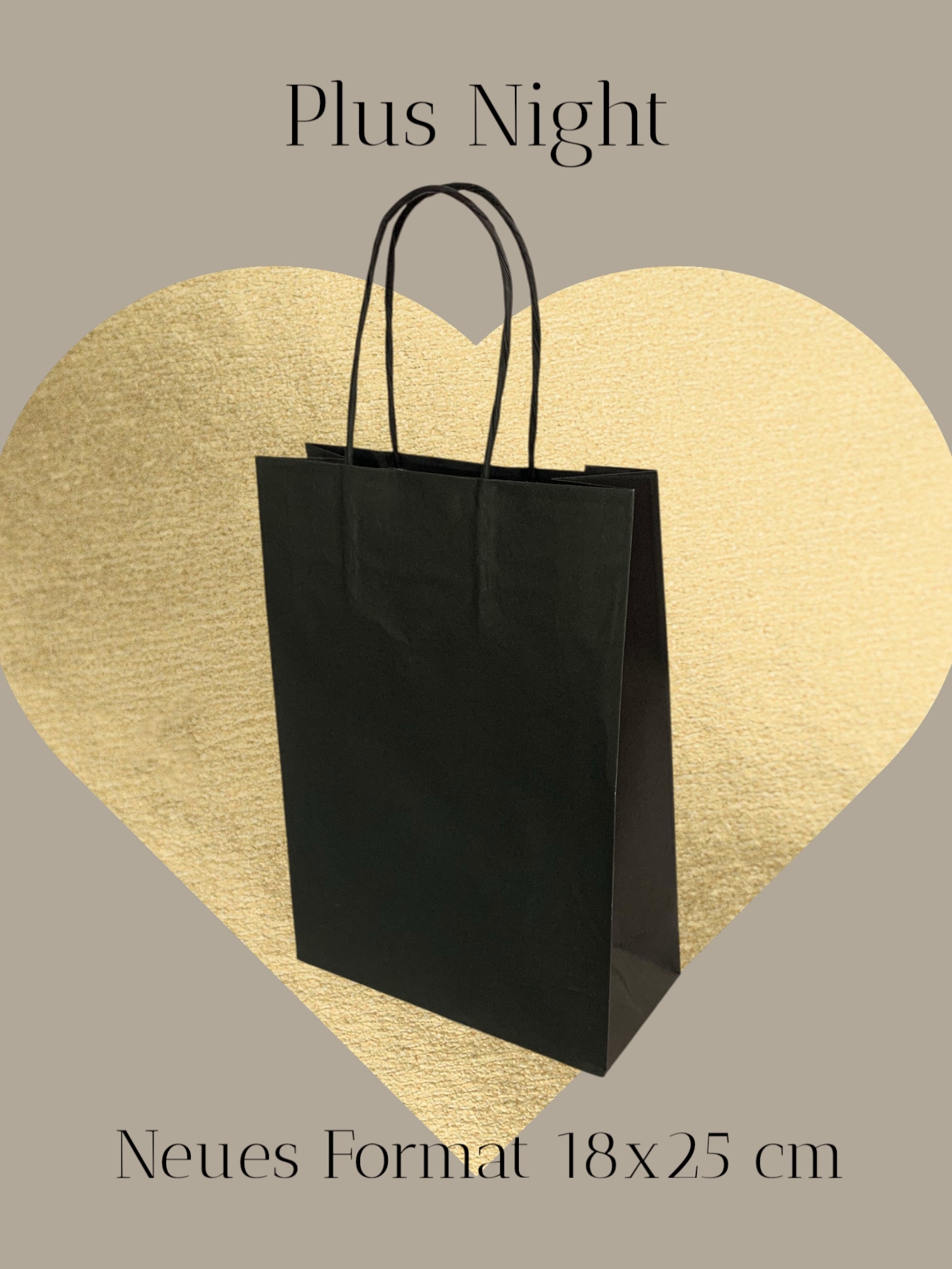 Kleine Papiertragetasche mit Umschlag und Kordel,  25 Stück Kleine Papiertragetasche mit Umschlag und Kordel,  25 Stück