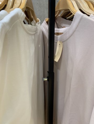 T-Ständer 80 cm schwarz, Detail Stahlprofil