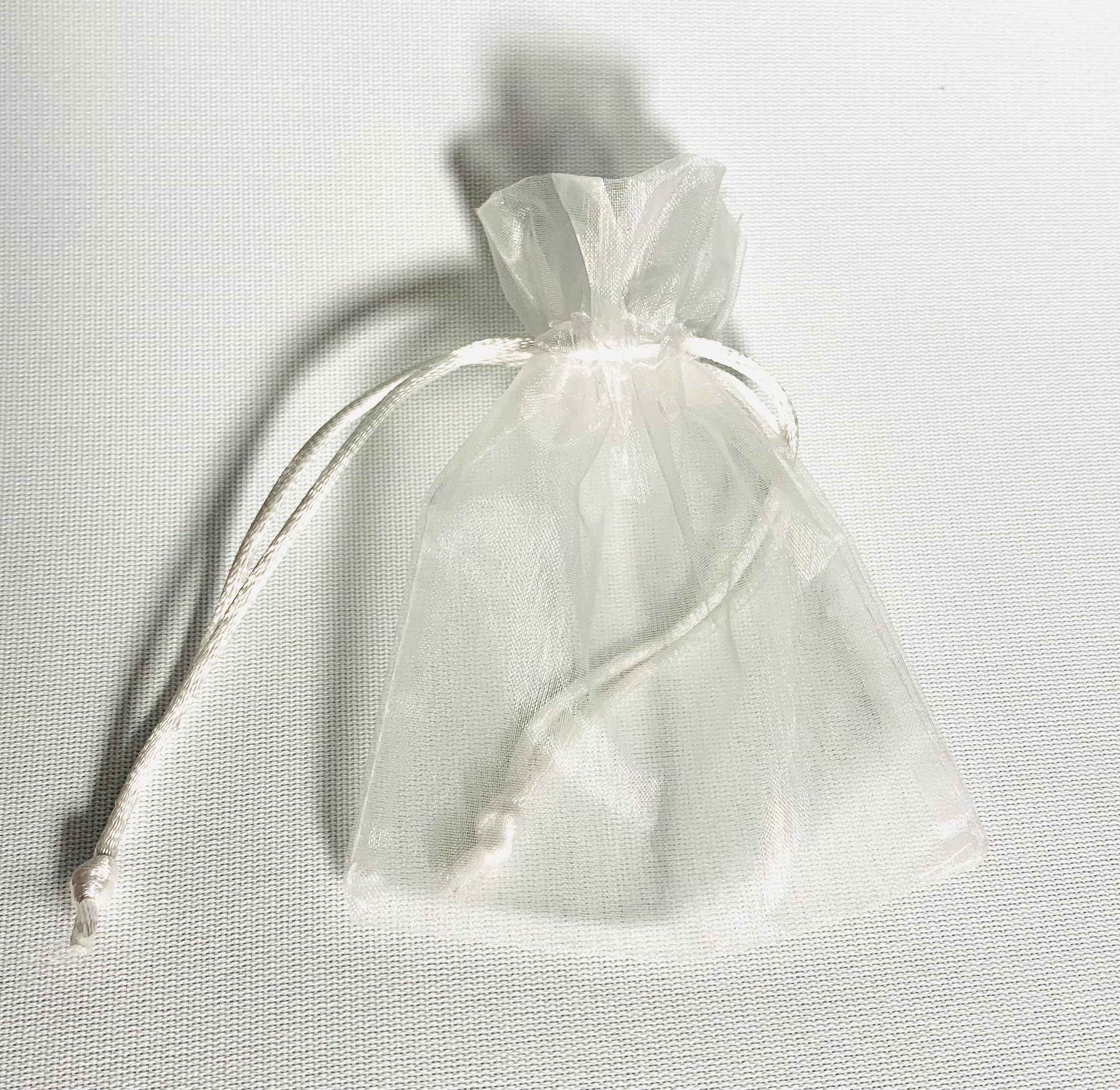 Organza Säckchen weiß, 25 Stück 