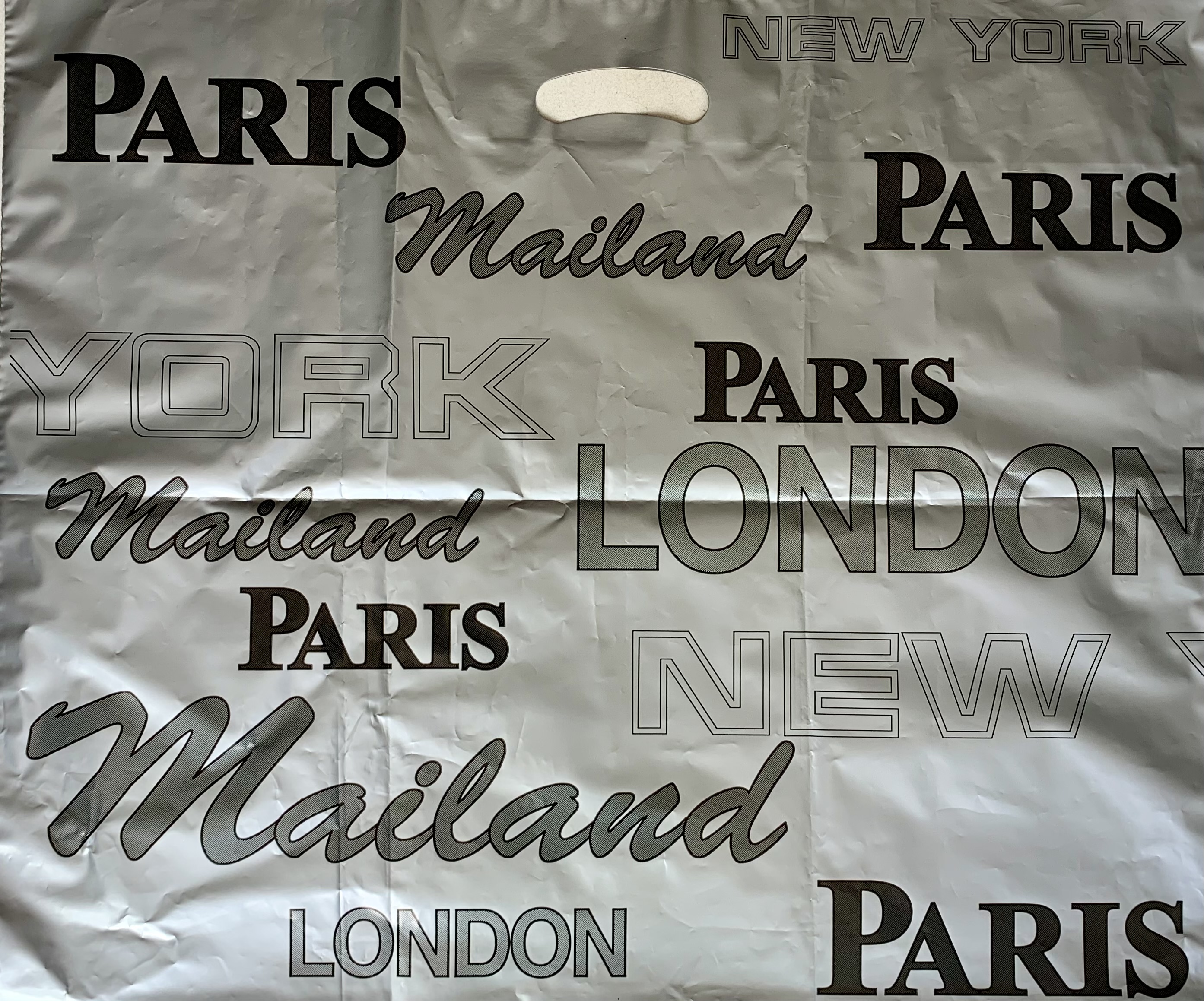Grifflochtragetasche Paris/London 25 Stück