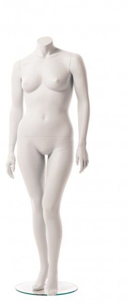 Schaufensterfigur XXL Dame, weiß
