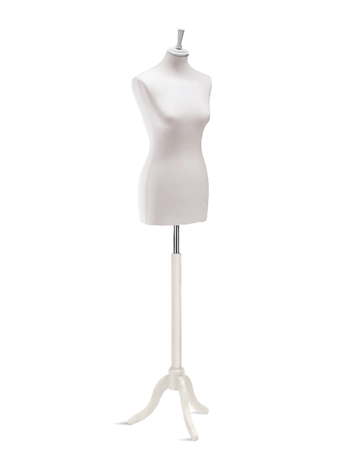 Bueste-Dame-dreibein-weiss