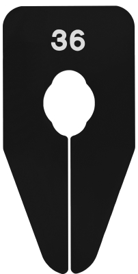 Größentrenner schwarz/weiß 
